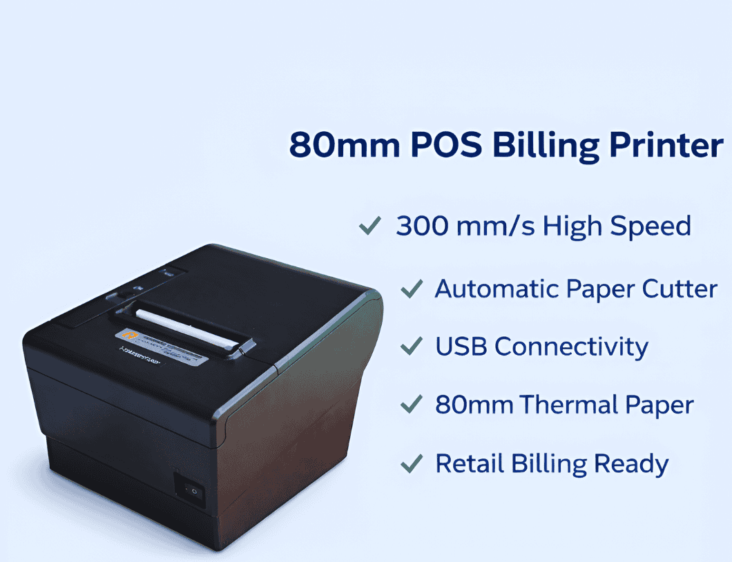 Thermal POS Billing Printer with Auto Cutter | USB | 80mm - Image 2