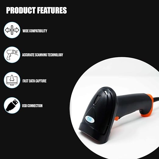 TVS Barcode Scanner 1D High-Speed Scan - Image 4