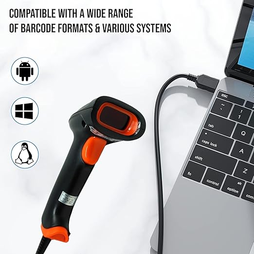 TVS Barcode Scanner 1D High-Speed Scan - Image 2