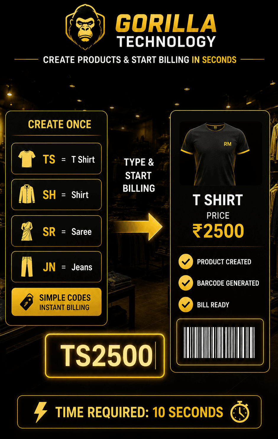 Gorilla Technology Instant Product Creation and Billing
