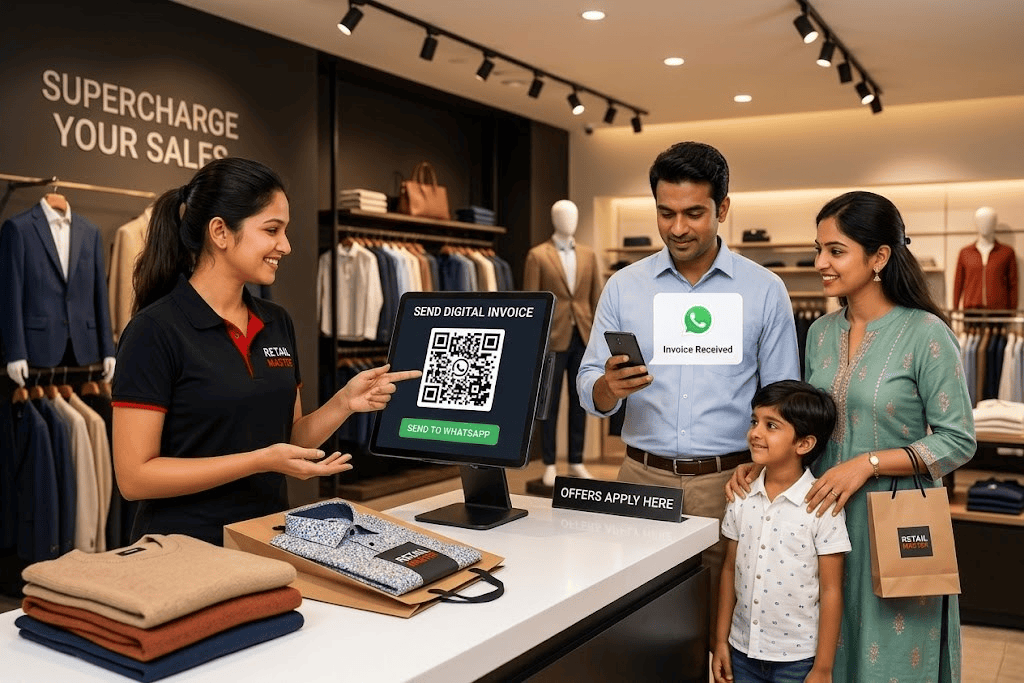 WhatsApp Invoice Sharing Software for Garment Stores